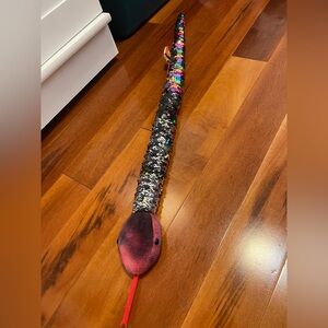 Rainbow Sequin - Adventure Planet Reversible Flip
26" Long Plush Snake